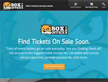 Tablet Screenshot of boxofficefox.com